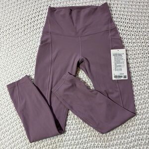 lululemon align hr pant 25” pockets in lavender luxe